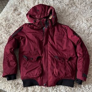 POINT ZERO Men's Burgundy Winter Coat
